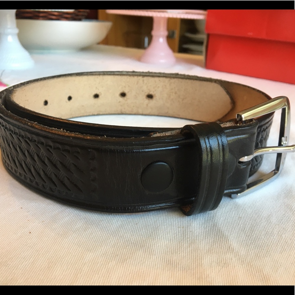 Black Dutyman Leather Belt